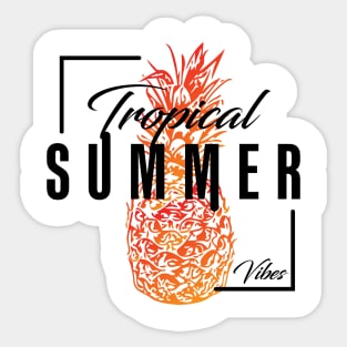 Tropical Summer Vibes Sticker